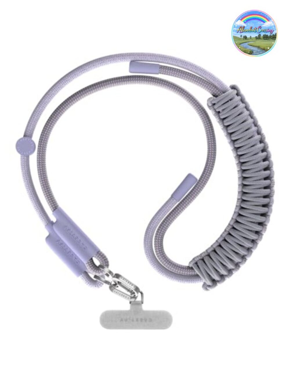 Nylon Braided Crossbody Strap with Lobster Clasp, Adjustable, Hands-Free
